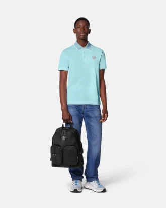 Besticktes Medusa-Poloshirt