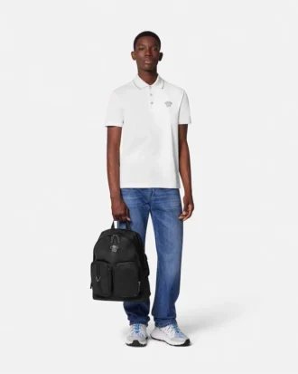 Besticktes Medusa-Poloshirt