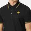 Besticktes Polohemd aus Baumwollpiqué