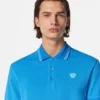 Besticktes Polohemd aus Baumwollpiqué