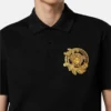 Besticktes Polohemd aus Baumwollpiqué