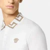 Besticktes Polohemd aus Baumwollpiqué