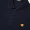 Besticktes Polohemd aus Baumwollpiqué