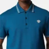 Besticktes Polohemd aus Baumwollpiqué