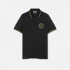 Besticktes Polohemd mit V-Emblem