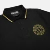 Besticktes Polohemd mit V-Emblem
