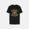 Besticktes Slim-Fit-T-Shirt aus Baumwolljersey