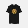 Besticktes Slim-Fit-T-Shirt aus Baumwolljersey