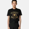 Besticktes Slim-Fit-T-Shirt aus Baumwolljersey