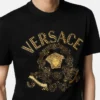 Besticktes Slim-Fit-T-Shirt aus Baumwolljersey