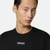 Besticktes Slim-Fit-T-Shirt aus Baumwolljersey
