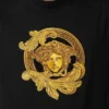Besticktes Slim-Fit-T-Shirt aus Baumwolljersey