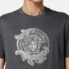 Besticktes Slim-Fit-T-Shirt aus Baumwolljersey