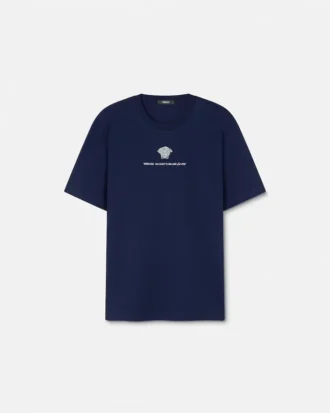 Besticktes T-Shirt aus Baumwolljersey