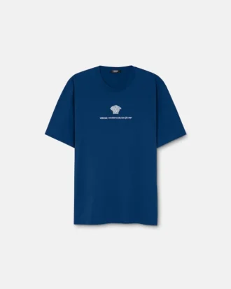 Besticktes T-Shirt aus Baumwolljersey