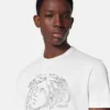Besticktes T-Shirt aus Baumwolljersey