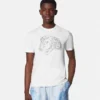 Besticktes T-Shirt aus Baumwolljersey
