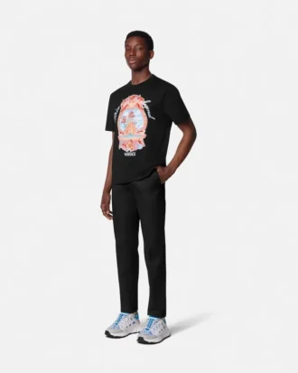 Besticktes T-Shirt mit Dive In Crest