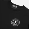 Besticktes T-Shirt mit V-Emblem