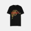Besticktes Versace Leopard T-Shirt