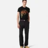 Besticktes Versace Leopard T-Shirt