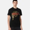 Besticktes Versace Leopard T-Shirt