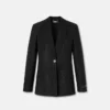 Blazer aus Wollmischung mit Python-Jacquard