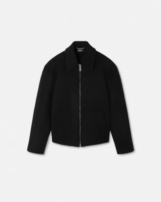 Blouson aus Wolle und Kaschmir mit Reißverschluss