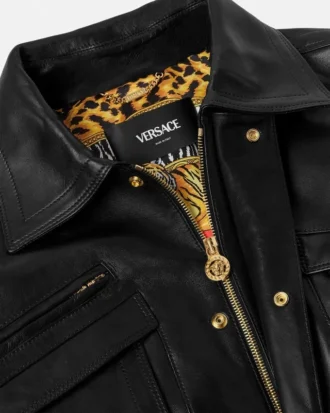 Blousonjacke aus Plongé-Leder