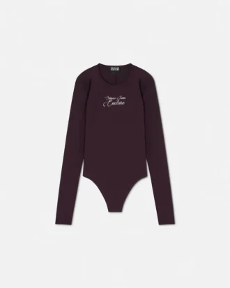 Bodysuit mit Kristall-Logo