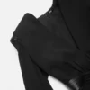 Bodysuit mit tiefem V-Ausschnitt aus Crêpe