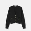 Boxy-Strickjacke aus Kaschmir-Wolle