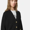 Boxy-Strickjacke aus Kaschmir-Wolle