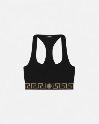 Bralette aus Baumwolljersey mit Rundhalsausschnitt