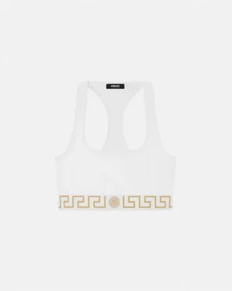 Bralette aus Baumwolljersey mit Rundhalsausschnitt