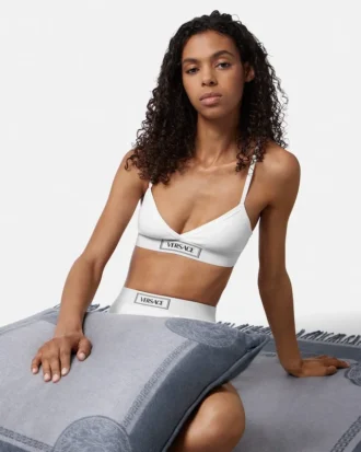 Bralette aus gerippter Baumwolle