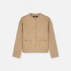 Caban-Jacke aus gefilzter Wolle