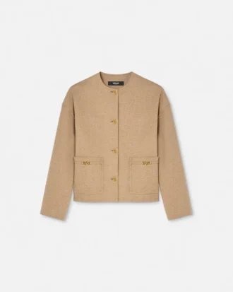 Caban-Jacke aus gefilzter Wolle