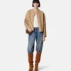 Caban-Jacke aus gefilzter Wolle
