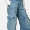 Cargo-Jeans mit niedriger Taille