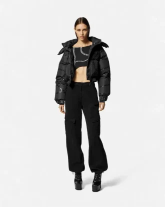 Cargo-Jeans mit V-Emblem