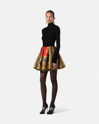 Cheetah Barocco Silk Duchesse Ballettrock