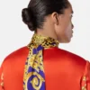 Cheetah Barocco Silk Lavallière-Hemd
