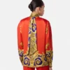 Cheetah Barocco Silk Lavallière-Hemd