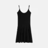 Chenille-Mini-Kleid mit ausgestelltem Rock