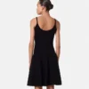 Chenille-Mini-Kleid mit ausgestelltem Rock