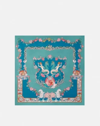 Coral Theatre Großer Seidenfoulard 90 cm