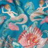 Coral Theatre Großer Seidenfoulard 90 cm