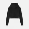 Crop-Hoodie mit Kristall-Logo