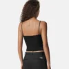 Crop-Top aus Viskose-Strick
